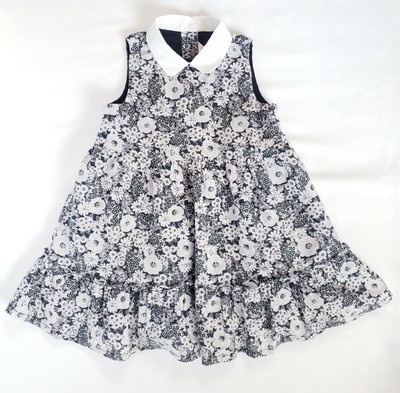 white floral toddler dress