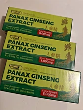 Red Panax Ginseng Extract Authentic - 8000mg 60 Bottles - 12 Years 3 PACK