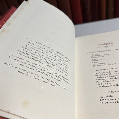 Tales of Mystery & Imagination, Edgar Allan Poe, 1987 Franklin Mystery - Picture 10 of 10