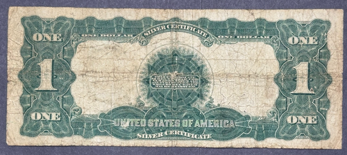 Series 1899 One Dollar $1 US Black Eagle Silver Certificate Large Note - Picture 4 of 5