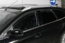 Für Seat Leon ab Baujahr 2012- ClimAir Windabweiser vorn u hinten 3825 4415 klar