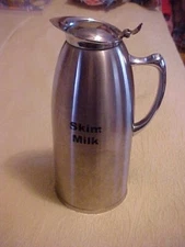 Service Ideas Brushed Stainless Skim Milk Coffee Shop Metal Server Pitcher