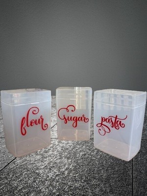 Custom Pantry Organization Containers
