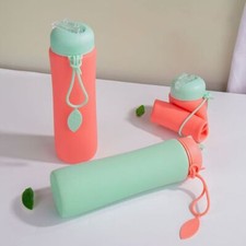 Foldable Silicone Water Bottle Outdoor Hiking Water Cup Silicone Sport Bottles