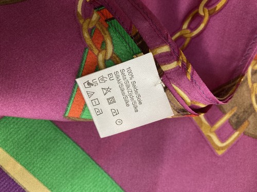 FRAAS VINTAGE sciarpa lunga equitazione cavallo briglia seta DONNA - Foto 5 di 5