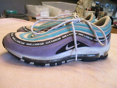 Nike Air Max 97 BQ9130 500 have day purple suede sneakers  display picture 1