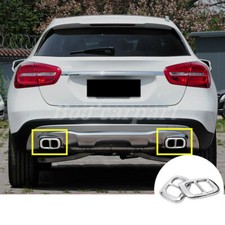 Für Benz GLA X156 Edelstahl Auspuffblende Endrohr Auspuff Schalldämpfer Endrohr