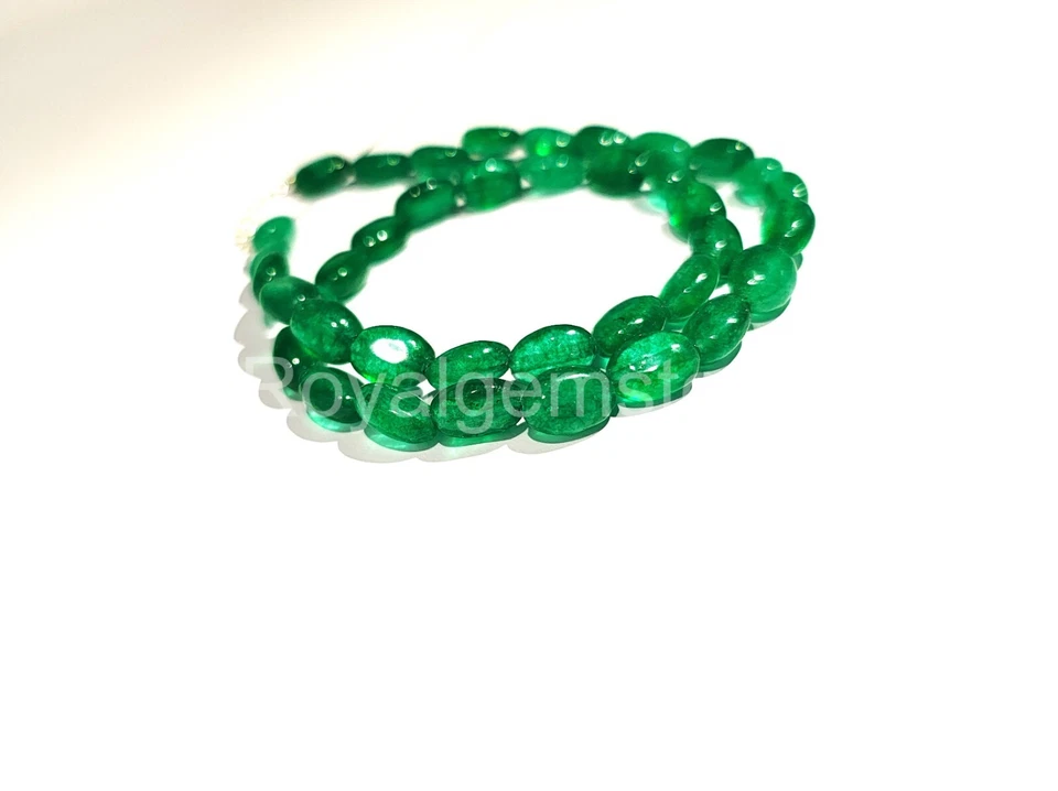 Pepitas de ónix verde natural facetadas de ónix verde cuentas sueltas piedras preciosas caída Foto 4 de 4