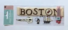 Jolee's Boston Massachusetts Scrapbooking Title Stickers