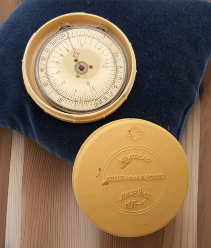 Ingenieur Logarithmisch Mathematisch Kreis Rechenschieber KL-1 Taschenrechner UdSSR 1967