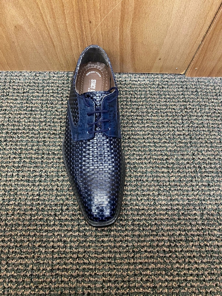 Stacy adams blue dress hot sale shoes