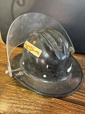 OLD  E.D. Bullard Co. Hard Boiled Fiberglass Fireman Helmet