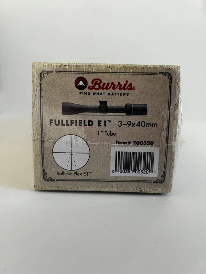 Burris Fullfield E1 3-9x40mm Riflescope (with SFP Ballistic Plex E1 Reticle)... - Image 4 of 4