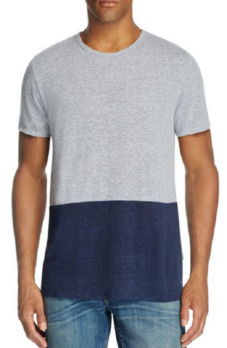 Футболка Onia Chad Color Block Средне-вересково-сераяТемно-синяя Размер L 7890₽