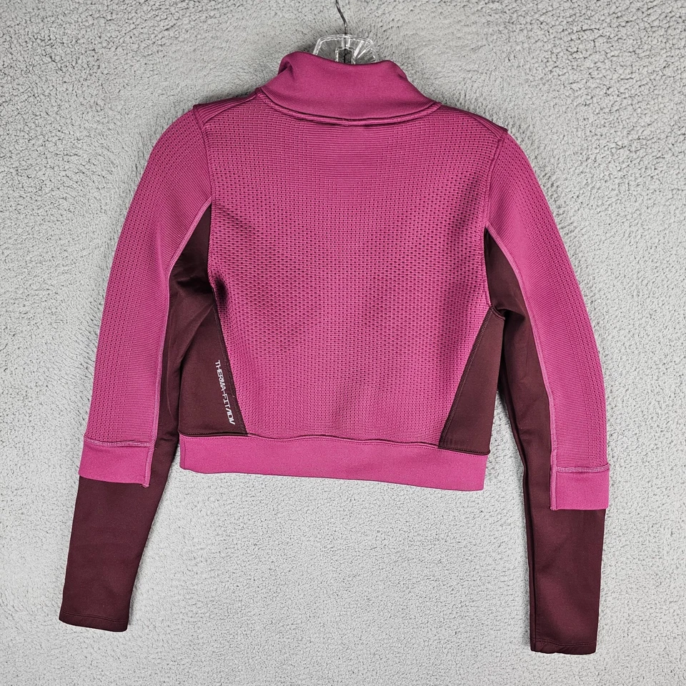 Nike Therma Fit ADV City Ready 1/4 Zip Crop Top Womens Small DV9807 653 - Image 2 of 4
