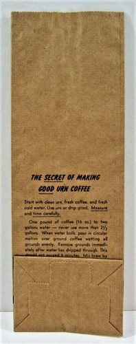 Vintage Caravan Brand Hotel Blend Coffee Bag Worcester Mass Unused Store Stock - 第 2/2 張圖片