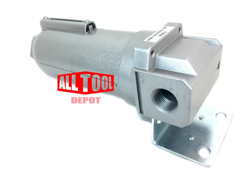 1" Inline Air Compressor Water Moisture Filter Trap Separator w/ Auto Drain - Image 3 of 4