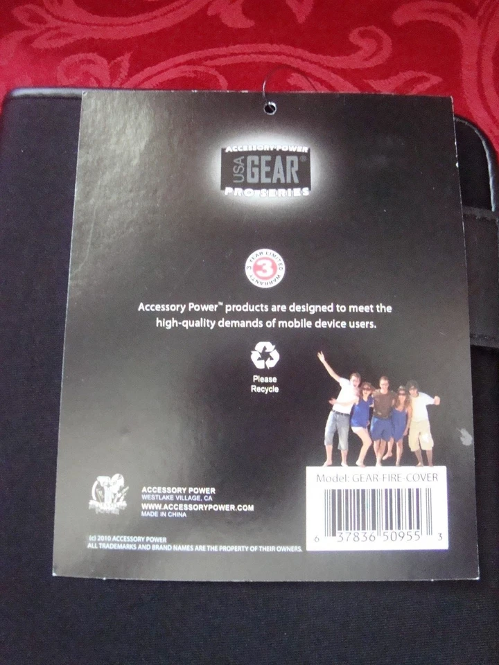 NEW USA Gear Brand Blk Fits Amazon Kindle Fire eReader CASE P/N 3489808 - Image 4 of 4