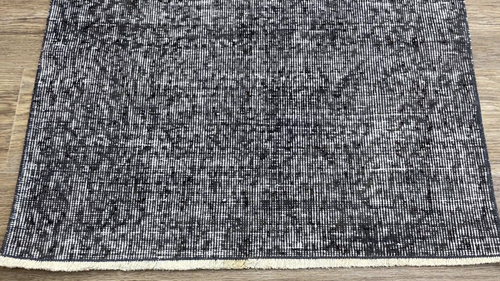 3x6 Ft Turkish Distressed Black White Runner, Handmade Vintage Oushak Runner - Video 1 of 1