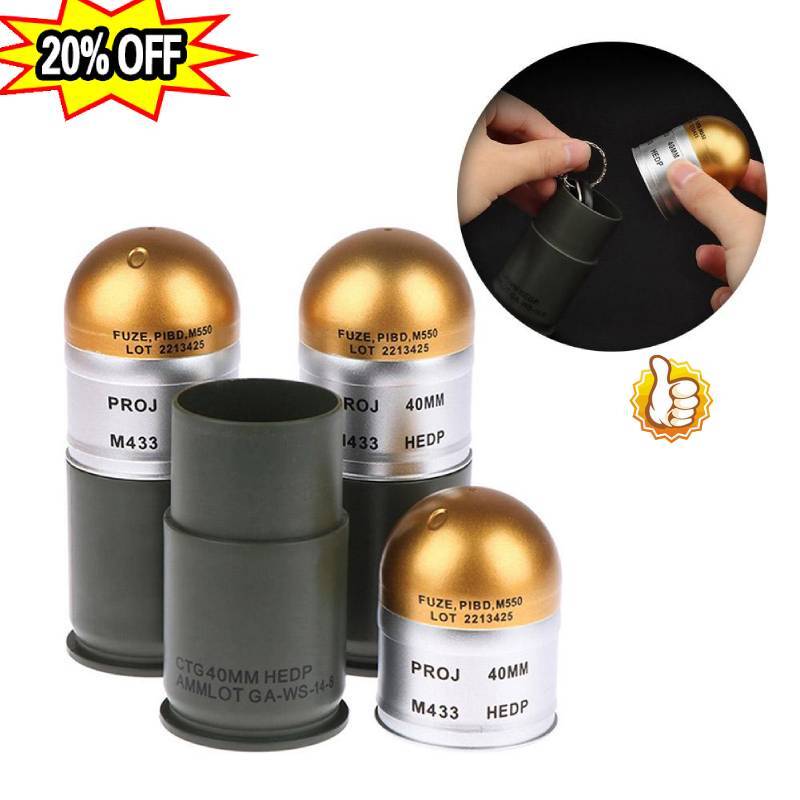 M433 HEDP 40mm Cartridge- Dummy Grenade Model Collections Toy Mini Storage//