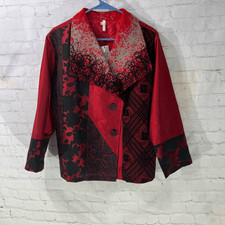 Lindi Jacket Red Black New