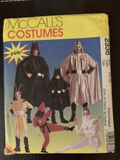 UNCUT McCalls Sewing Pattern 2336 - 5 Superhero Costumes, Size Boys 10/12