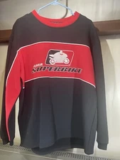 AMA Superbike Racing Sweatshirt Black Red Medium DFY Sports Logoworks Pro Racing