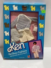 KEN PET SHOW FASHIONS 1986 SWEATER SHORTS DOG NEW VINTAGE CLOTHES 3663