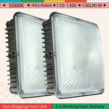 70WATT LED Gas Station Canopy Ceiling Light High Bay Carport Parking Garage Lamp