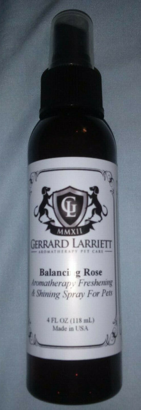 Gerrard Larriett Aromatherapy Freshening Shining Spray Pets Balancing Rose 4 OZ.