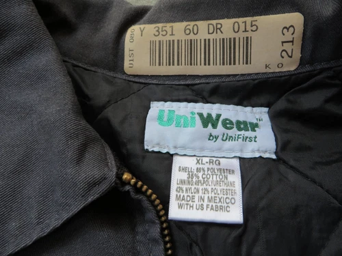 Work Jackets Used Uniform Cintas Unifirst Red Kap Insulated Lined Panel Coat image 6