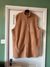 TU Size 26 Gilet Womens Faux Fleece Pockets Front Zip Plus Size Boho
