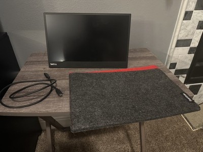 Lenovo ThinkVision M14 14in Portable LCD Monitor FHD 1920x1080 USB-C Black