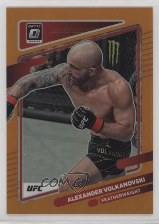 2022 Panini Donruss Optic UFC Orange Prizm 28/49 Alexander Volkanovski #28 1f8v