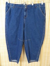 Ava  Viv Size 26 High-Rise Curvy Hip  Thigh Blue Denim Trousers