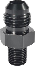 6AN Male Flare to 1/8" NPT Pipe Fitting Adapter, Aluminum ize: 6AN to 1/8 NPT