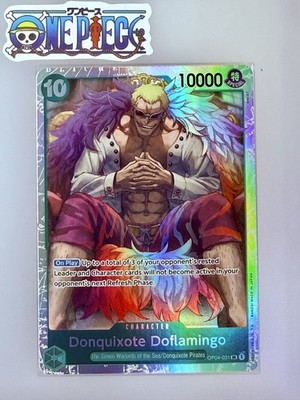 One Piece Card Game   COLOR: GREEN OP04-031 DONQUIXOTE DOFLAMINGO SR FOIL NM