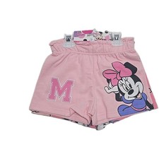 2 Pair NEW Girl's Disney Junior Pink Minnie Mouse Shorts Size 6 Stretch Elastic
