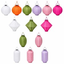 Solar Lampion 6er Set Outdoor IP44 bunt sortiert Garten Balkon H&auml;ngedeko Laterne