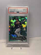 2022 Bowman Chrome Sapphire Harry Ford Prospect Aqua Refractor #39/55 PSA 10