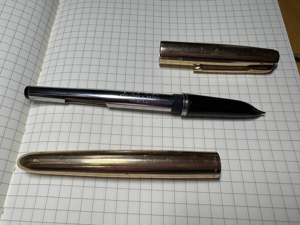 Parker 51 Aeromatic Signet Gold Filled 14K- 1950 - Vintage - Image 3 of 4