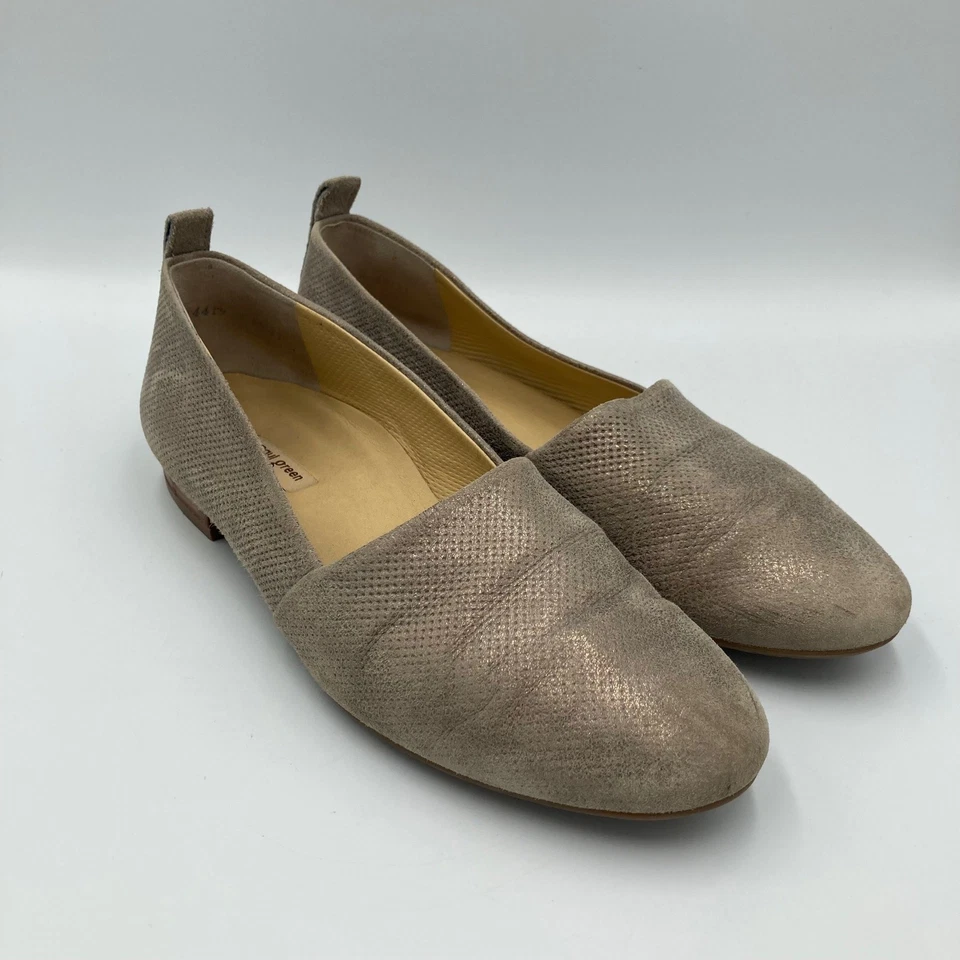 Paul Green Anika Metálico Puntera Almendra Cuero Planos Para Mujer Talla UK 4.5 (Se Adapta a EE. UU. 7) Foto 3 de 4