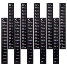 10 Pcs Traditional Digital Thermometer Stick On Aquarium Measurement