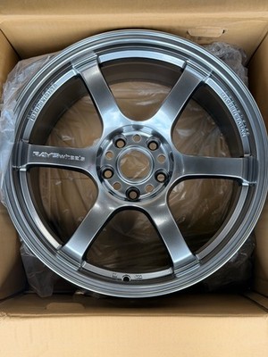 Rays Gram Lights 57DR Wheels 18X9.5 +22 5X114.3 Grace Silver Set Of 4 Wheels