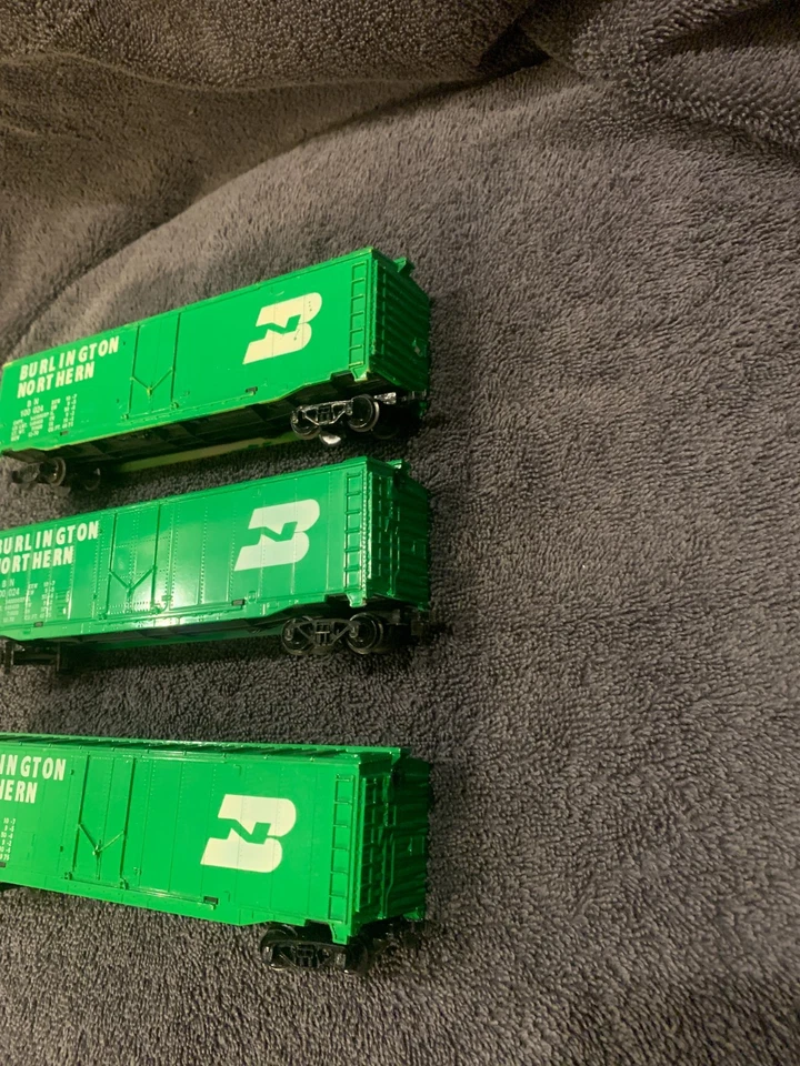Coches de carga Burlington Northern escala 3 Ho Foto 3 de 4