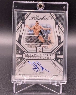 2024 Panini WWE Flawless Gunther Auto /25 Survivor Series 2023