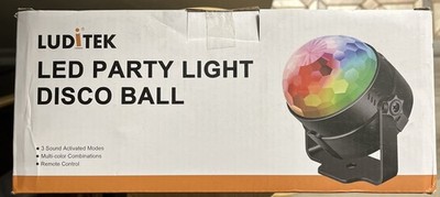 [3-Pack] Disco Ball DJ Party Lights Sound Activated with Remote Control Strobe L
