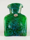 Blenko Glass Water Bottle 384 Special Edition - Helios - Earth - Green Blue