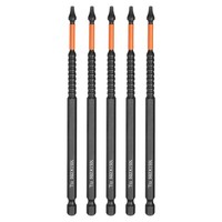 "5X 1/4\" SQ2 Magnetbits 6\" LäNge FüR Schraubendreher"