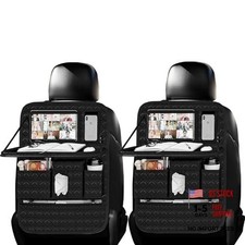 Backseat Car Organizer, Car Back Seat Organizers with 2 PCS Black